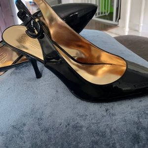 Coach patent leather pumps